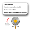 Ver mais imagens de Kit Duas Saídas Gás Instalação 2kg com Mangueiras:3m + 3m