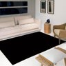 Tapete para Sala e Quarto Felpudo Tamanho 150x100cm Preto Divina - 1