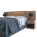 Ver imagem 3 de Cabeceira Cama Box Casal Normal ou Queen Havana com 2 Mesas de Cabeceira Atacama - Santos Andirá San