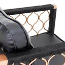 Ver imagem 4 de 2 Poltronas Em Alumínio Corda Náutica Assento Estofado