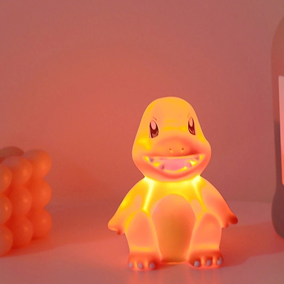 Luminária Poké Mon Mini Abajur com Bateria 10cm Decoração Luz Noturna Lâmpada Quarto Decoração Led - 2