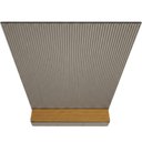 Ver mais imagens de Painel Ripado para TV 85 pol com Bancada Suspensa Orgânica 219cm Slats L05 Tauari Gris Fosco - Lyam