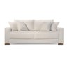 Sofá 3 Lugares Fixo Living Marrocos Linho Offwhite 2,2m Mk - 2