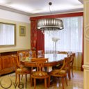 Ver imagem 4 de Lustre Oasis Pendente Madeira Oval 70Cm Imbuia Cristal