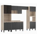 Ver imagem 2 de Cozinha Modulada Firenze Fi0001 Avena Grafito - Demóbile