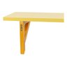 Prateleira Amarela Madeira Maciça 70x19cm Mão Francesa Pinus - 6