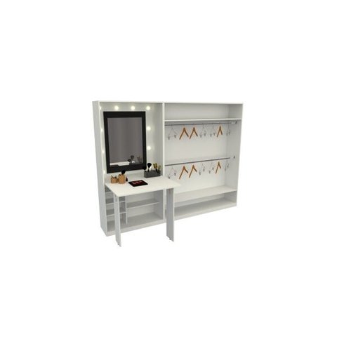Kit Closet Camarim Armário Colmeia Cabideiro M20 (maquiagem)