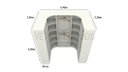 Ver imagem 1 de Kit Closet M11 Armário Colmeia Cabideiro+canto M11 ( Expositor)