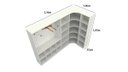 Ver imagem 5 de Kit Closet Modulado Armário Colmeia Cabideiro Canto M19
