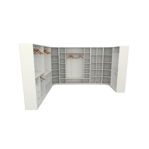 Kit Closet Armário Colmeia Cabideiro Canto M31 (expositor)