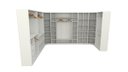 Ver imagem 1 de Kit Closet Armário Colmeia Cabideiro Canto M31 (expositor)