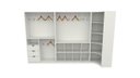 Ver imagem 2 de Kit Closet Armário Colmeia Cabideiro Canto M31 (expositor)