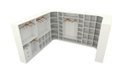 Ver imagem 4 de Kit Closet Armário Colmeia Cabideiro Canto M31 (expositor)