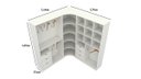 Ver imagem 1 de Kit Closet Modulado Armário Colmeia Cabideiro Canto M17
