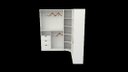 Ver imagem 3 de Kit Closet Modulado Armário Colmeia Cabideiro Canto M17