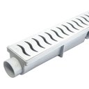 Ver imagem 1 de Ralo Linear 6x50 modelo Grelha Plastico com Coletor Branco - Ficone Reis