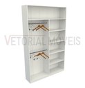 Ver imagem 4 de Armário Prateleira Cabideiro Duplo M7 100% Mdf Closet Lojas