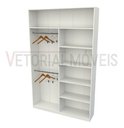 Ver imagem 5 de Armário Prateleira Cabideiro Duplo M7 100% Mdf Closet Lojas