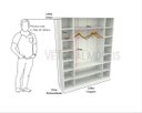 Ver imagem 2 de Armário Colmeia Cabideiro M2 100% Mdf (closet Loja)