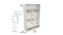 Ver imagem 1 de Armário Cabideiro Marina M5 100% Mdf (closet Loja Expositor)