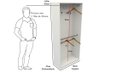 Ver imagem 4 de Armário Arara Dupla M9 100% Mdf (closet Lojas Organizador)