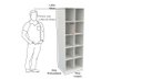Ver imagem 1 de Armário Colmeia Mirela M12 100% Mdf (closet Lojas Expositor)
