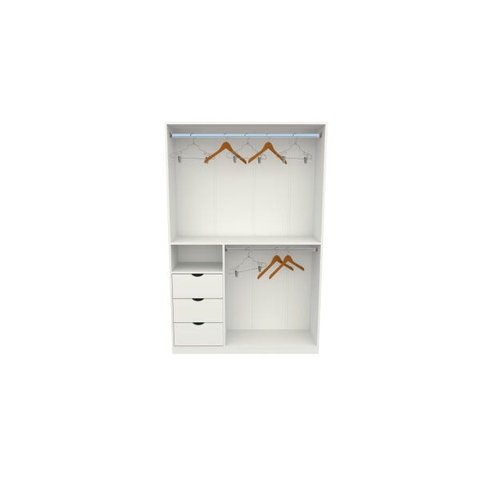 Armário Cabideiro Gaveteiro Misto M7 Closet Ou Loja 100% Mdf