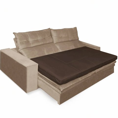 Pillow Top para Sofá Reclinável 10cm 1200g/m² 180x90cm Marrom