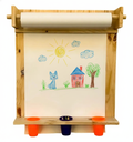 Ver imagem 6 de Painel Lousa Infantil Montessori de Madeira + Bobina de Papel Criativa para Desenho e Pintura