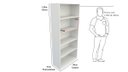 Ver imagem 4 de Armário Prateleira Multiuso M9 100% Mdf ( Vitrine Closet)