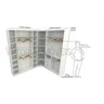 Kit Closet Loja Armário Colmeia Cabideiro M44 100% Mdf - 1