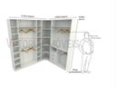 Ver imagem 1 de Kit Closet Loja Armário Colmeia Cabideiro M44 100% Mdf