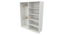 Ver imagem 3 de Armário Cabideiro Arara Duplo M6 100% Mdf 50cm Prof