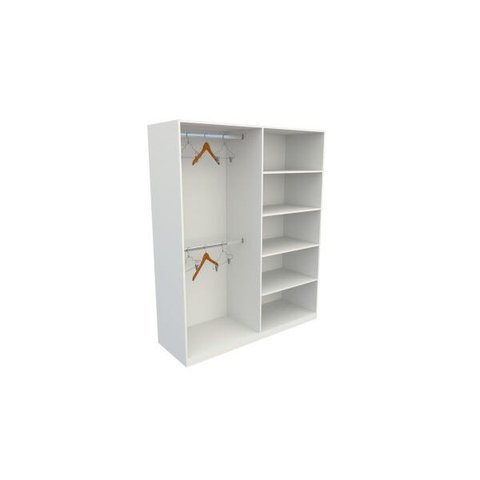 Armário Cabideiro Arara Duplo M6 100% Mdf 50cm Prof