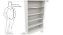 Ver imagem 4 de Armário Prateleira Multiuso M4 100% Mdf Vitrine Loja Closet