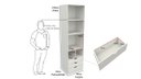 Ver imagem 4 de Armário Colmeia Mirela M30 100% Mdf (closet Lojas Expositor)