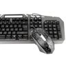 Teclado e Mouse com fio Bosston Gaming 8350 luz de fundo arco íris - 1