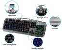Ver imagem 2 de Teclado e Mouse com fio Bosston Gaming 8350 luz de fundo arco íris