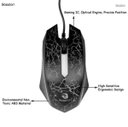 Ver imagem 4 de Teclado e Mouse com fio Bosston Gaming 8350 luz de fundo arco íris