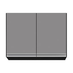 Armário de Cozinha Modulado de Canto 7 Peças Cp35 Balcão com Tampo Preto/cinza - Lumil Lumil Móveis - 8