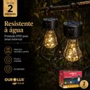 Ver imagem 5 de Kit Luminárias Lamparinas Solar Estella Ourolux 3000k IP65 Área Externa Jardim