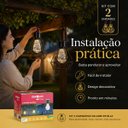 Ver imagem 6 de Kit Luminárias Lamparinas Solar Estella Ourolux 3000k IP65 Área Externa Jardim