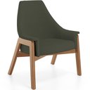 Ver imagem 1 de Poltrona Decorativa para Sala de Estar Sakura L02 Linho Verde Musgo - Lyam Decor