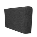 Ver imagem 5 de Cabeceira Design para Cama King Torres Pés em Madeira Linho Chumbo G91 - Gran Belo