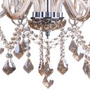 Ver imagem 4 de Lustre Candelabro France Nice 6 Braços Cristal Legítimo Champagne E14 Luxo