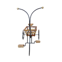 Ver imagem 4 de Bicicleta Decorativa para Jardim em Madeira de Demolição e Detalhe em Ferro Sudeste Rústico