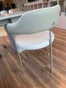 Ver imagem 3 de Kit 2 Cadeiras Athenas Tecido Off White/ Costas Courino Areia 711 - 721