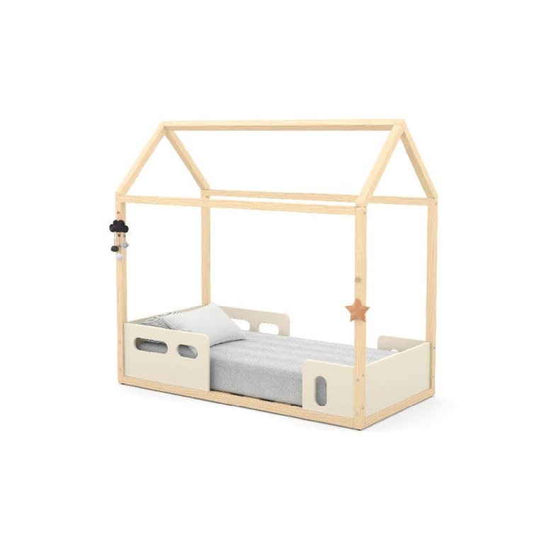 Mini Cama Liv Matic Cor Off White/Natural