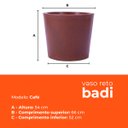 Ver imagem 3 de Vaso Reto Badi Café 54 Terrano