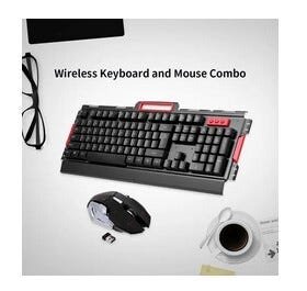 Teclado Sem Fio Mouse Combo 2400dpi Preto - 4